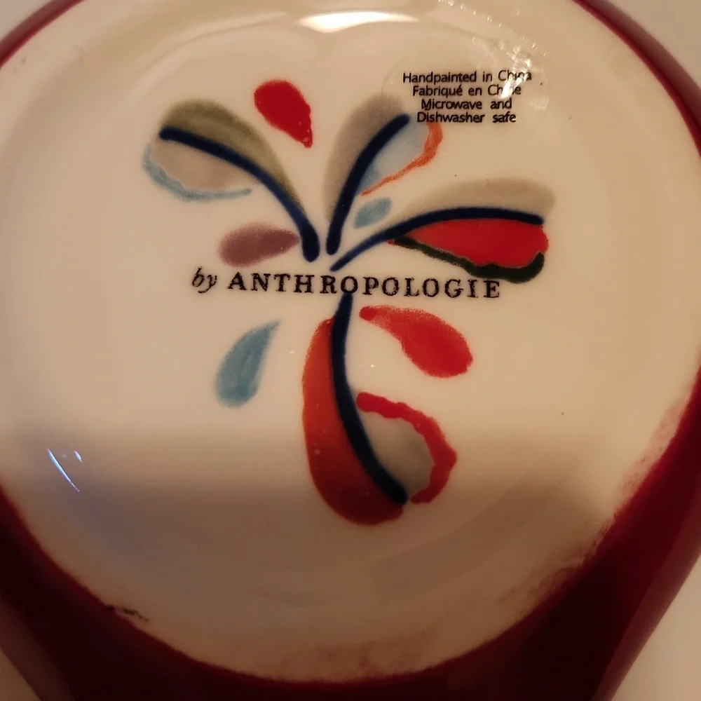 Anthropologie Colorful Ceramic Spoon Rest With The Initial C - Picture 3 of 7